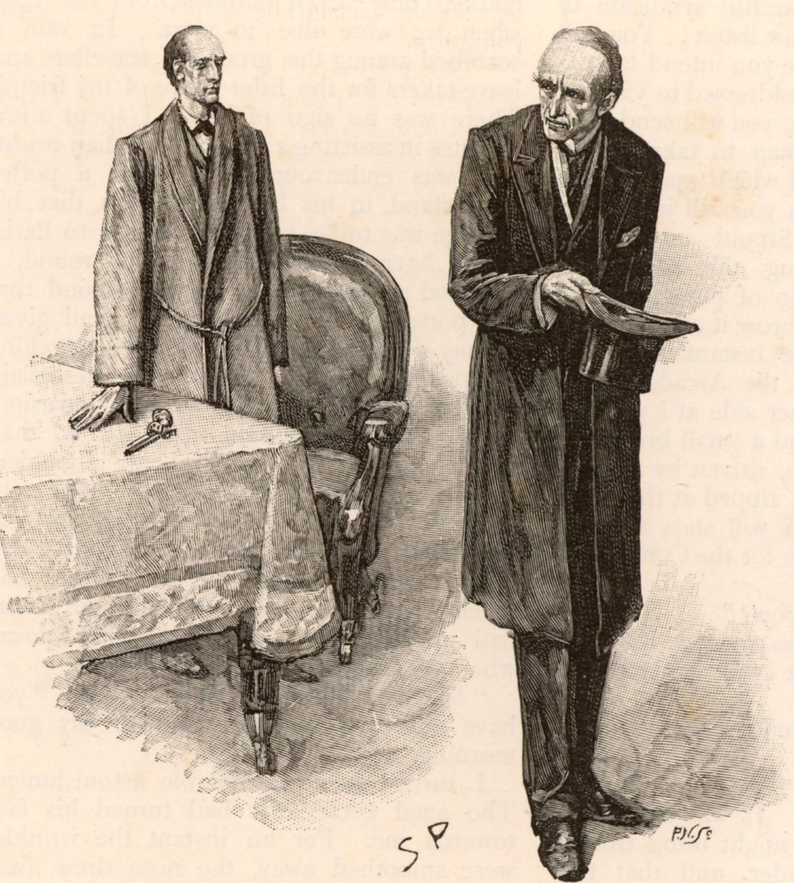 Illustration pour « Les Aventures de Sherlock Holmes » - Sidney Paget
