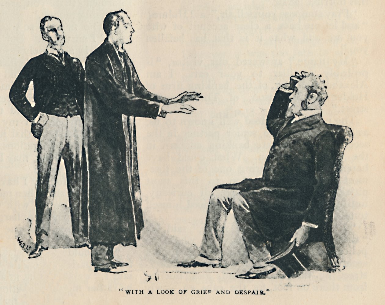 Avec un regard de chagrin et de désespoir, 1892 - Sidney Paget
