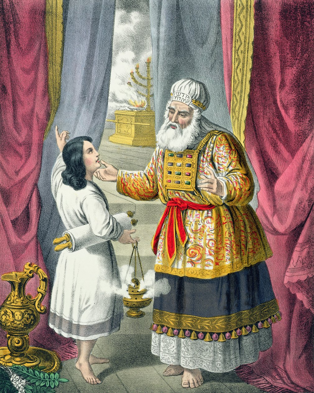 Éli interrogeant Samuel concernant la vision, d