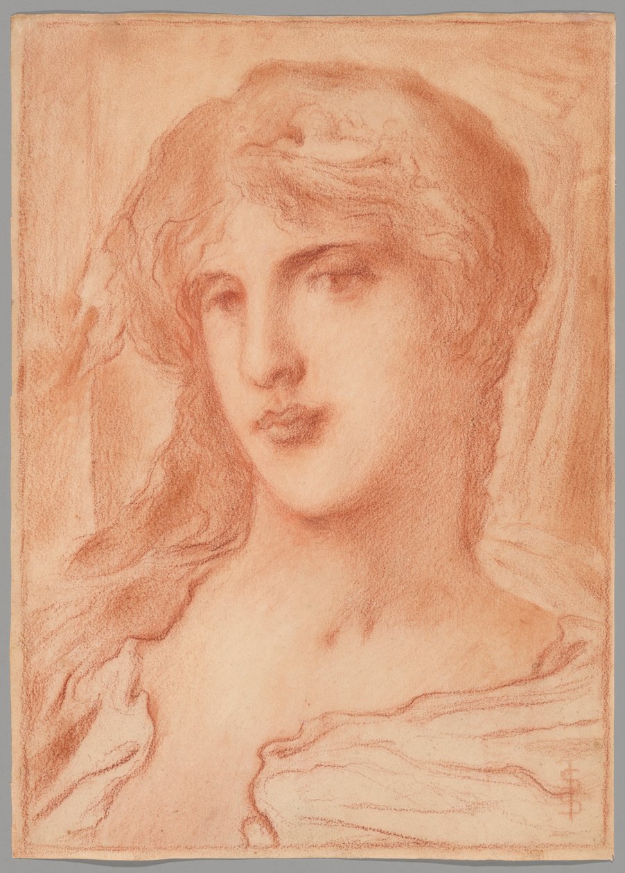 Étude de tête - Simeon Solomon