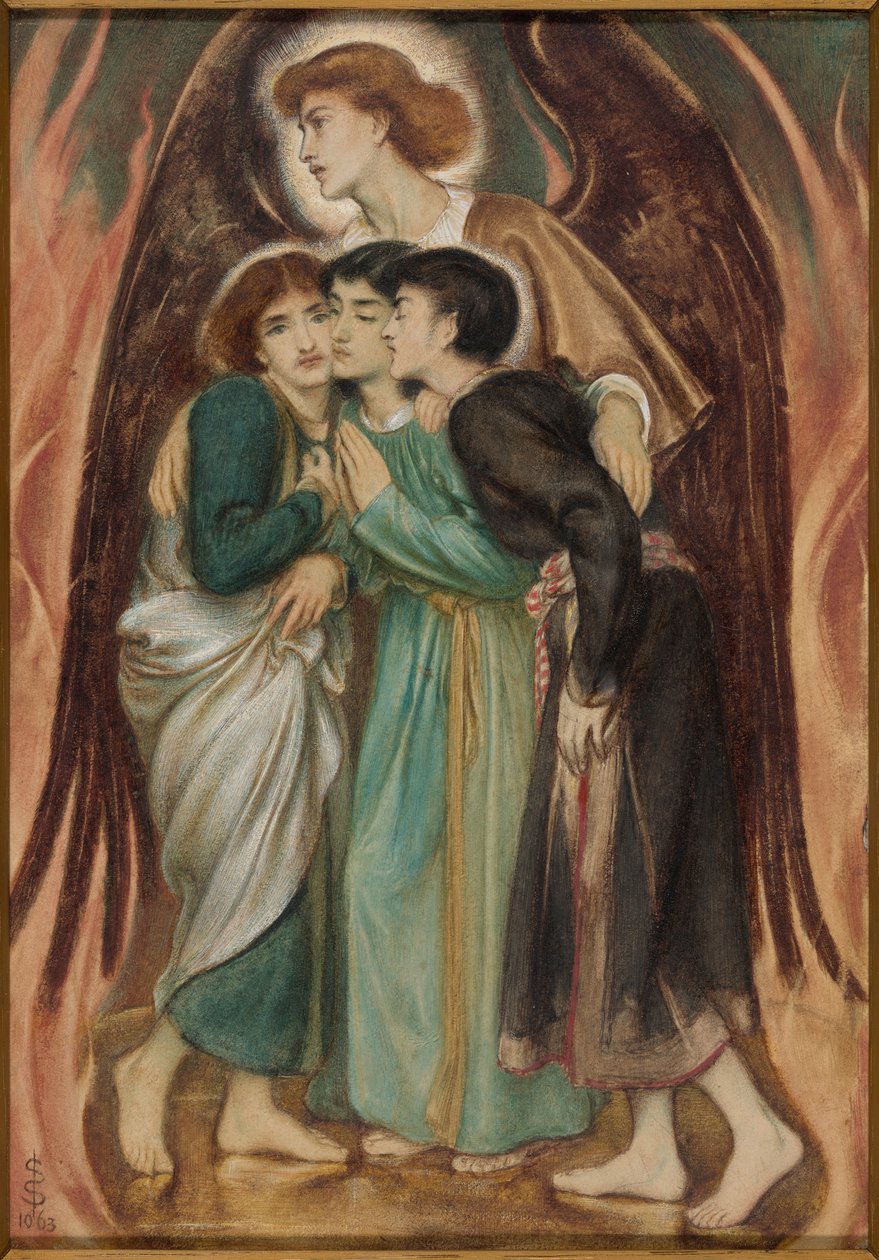 Shadrach, Meshach et Abednego dans la fournaise ardente - Simeon Solomon