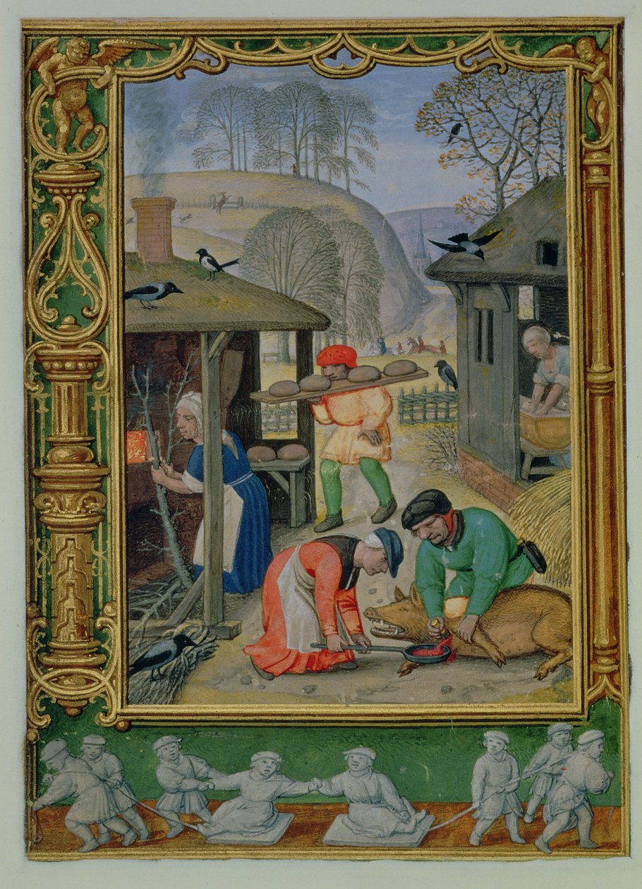 Décembre : Préparation de la nourriture pour l