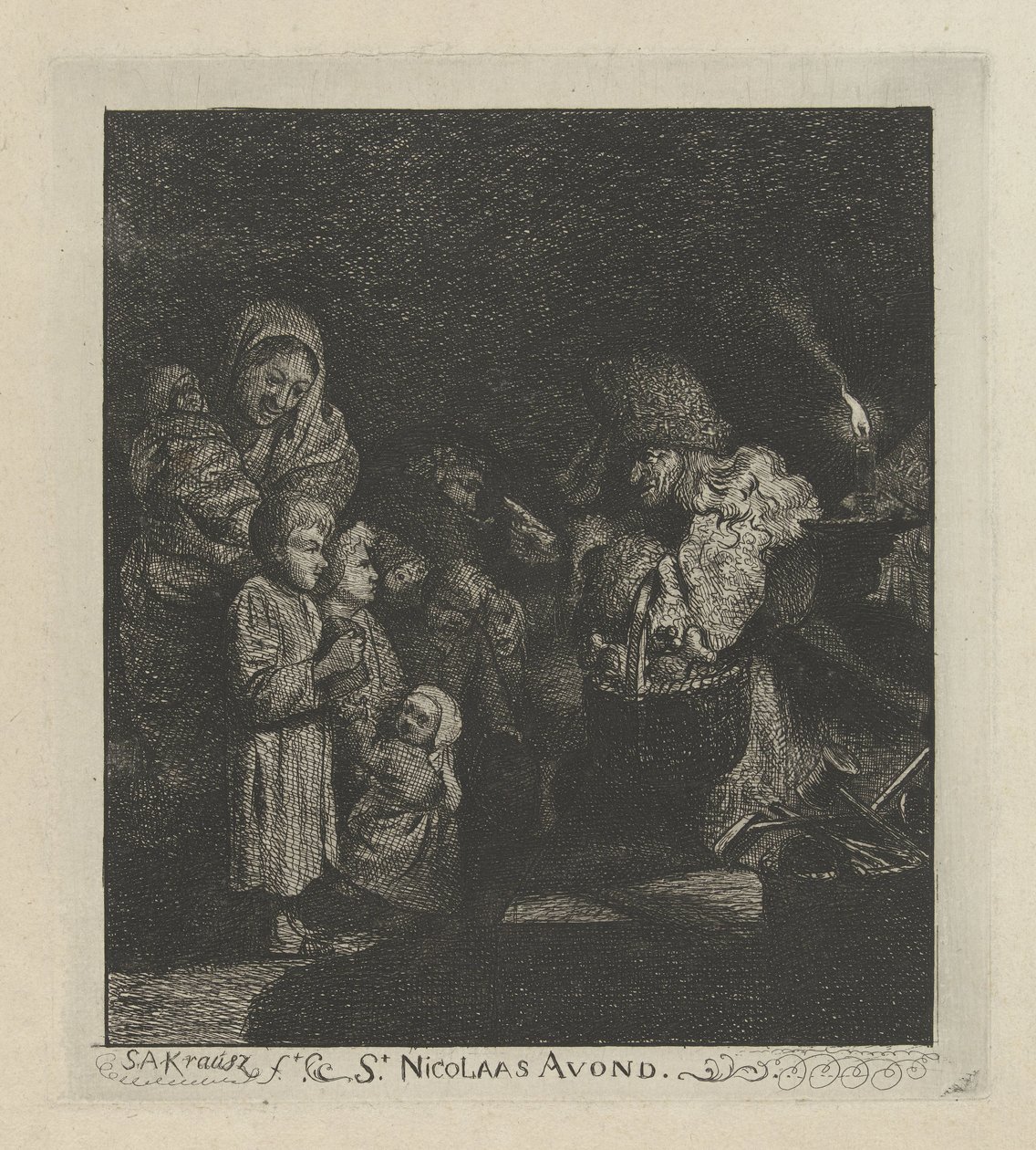 Veille de la Saint-Nicolas (St Nicolaas Avond) - Simon Andreas Krausz