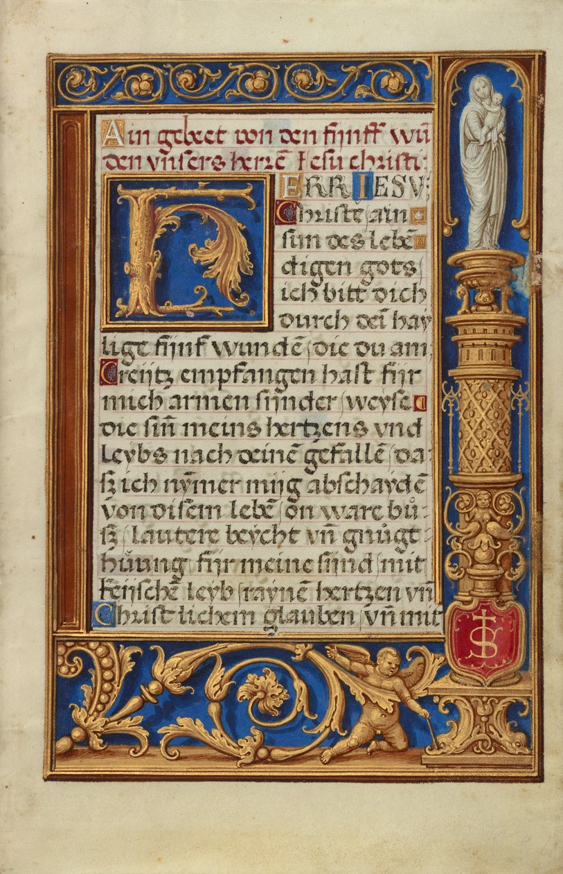 Geschmückte Textseite - Simon Bening
