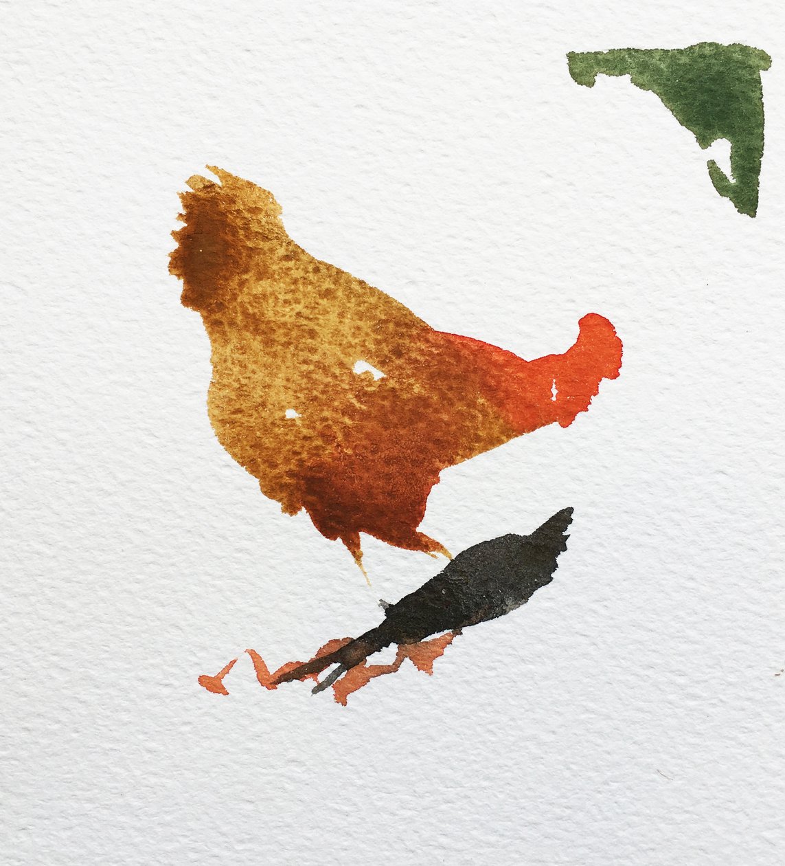 Poulets, 2020 (travail sur papier) - Simon Fletcher