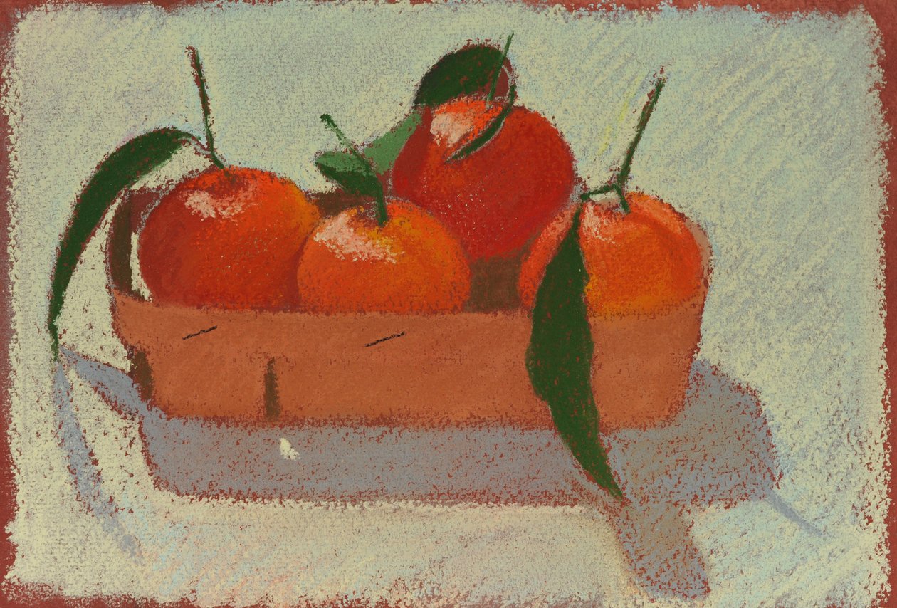 Mandarines de Noël, 2015 (pastel sur papier) - Simon Fletcher