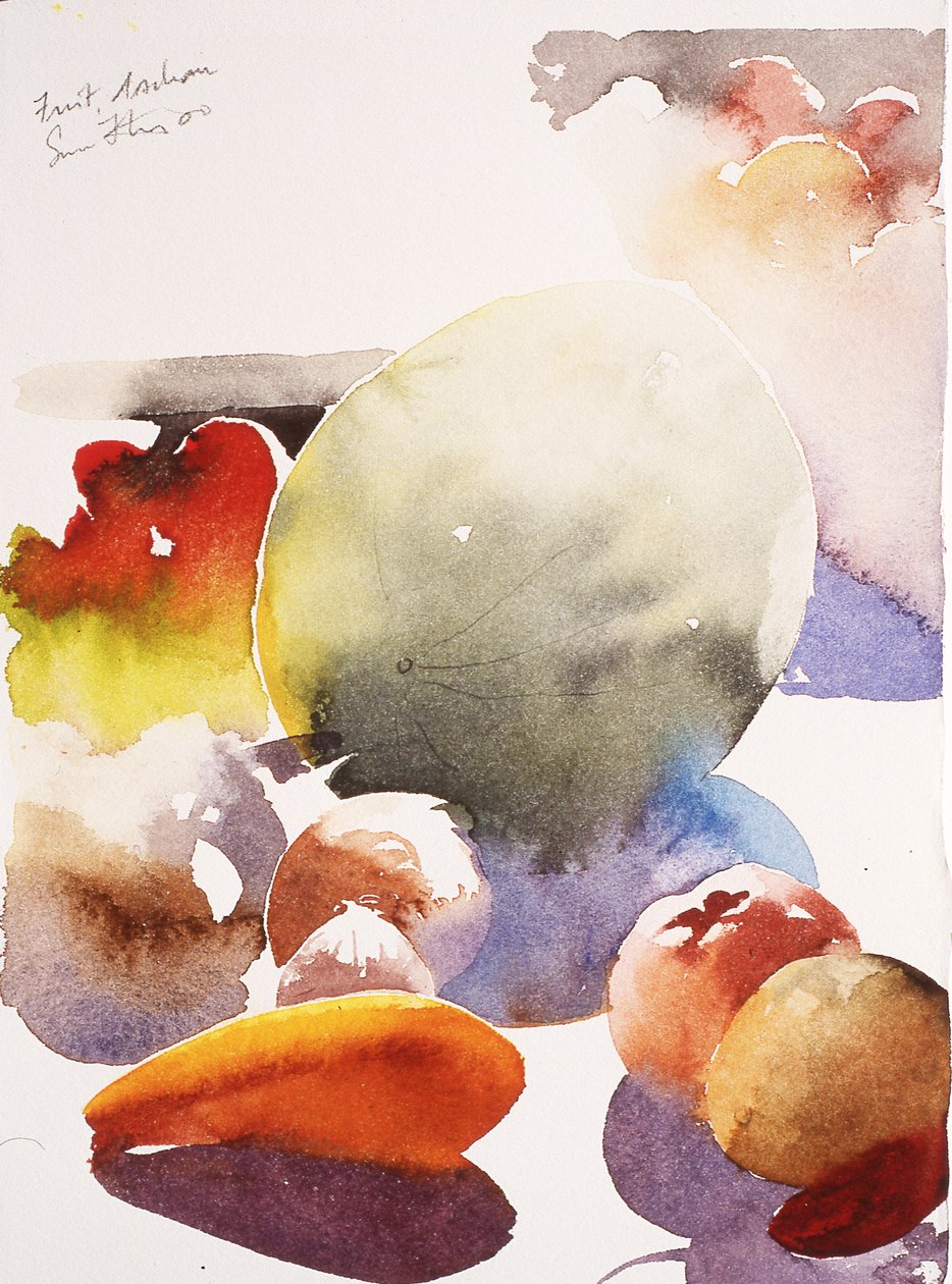Fruit, Aschau, 2000 (aquarelle) - Simon Fletcher