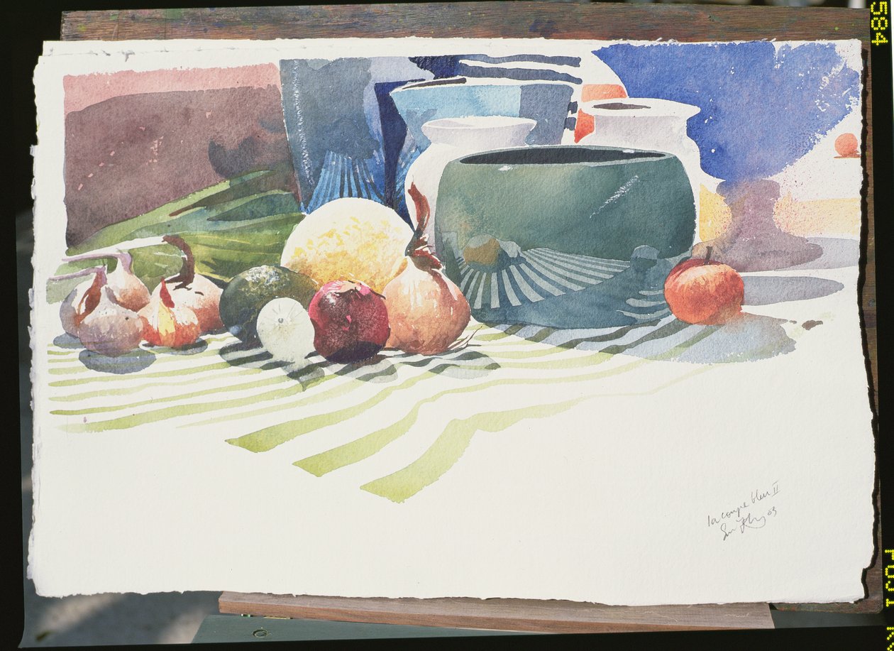 La Coupe Bleu II, 2003 (watercolour on paper) - Simon Fletcher