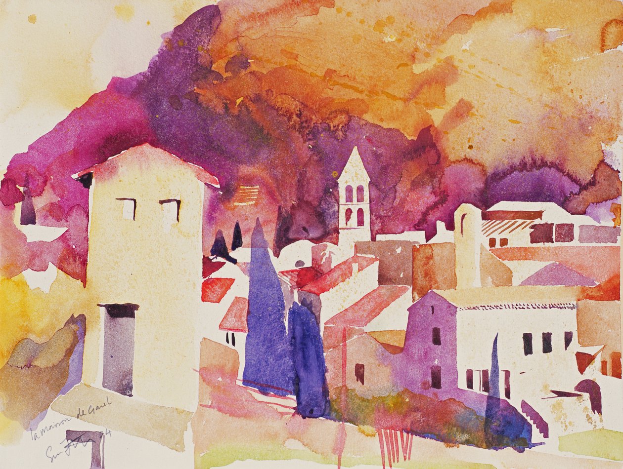 La Maison de Garel, 2004 (watercolour on paper) - Simon Fletcher