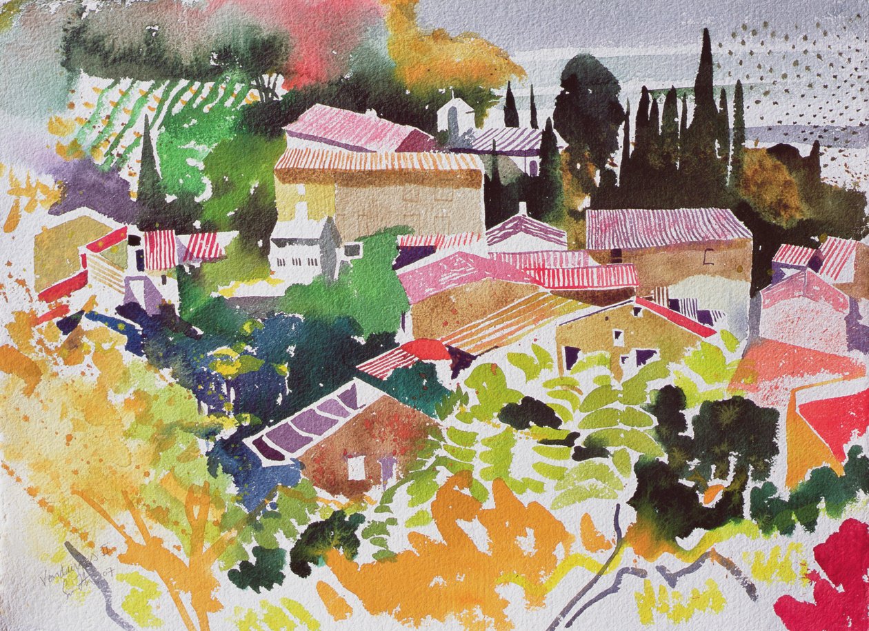 Vendanges II, France, 2012 (aquarelle) - Simon Fletcher