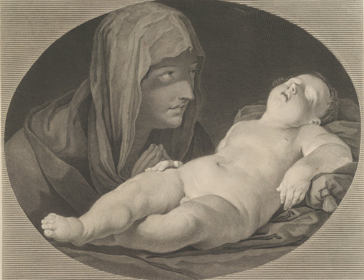 La Vierge en prière, regardant l