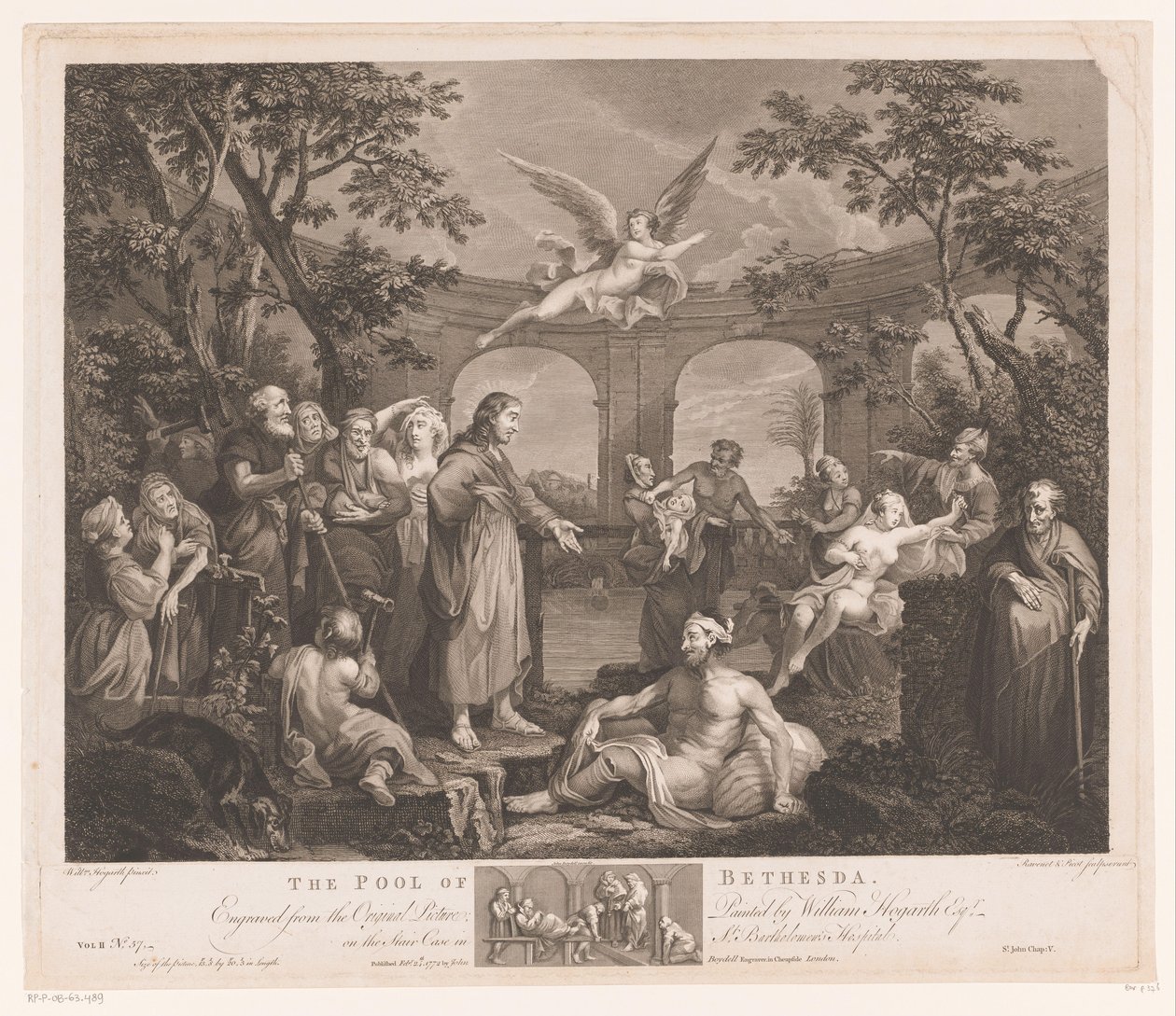 Christ guérit le malade de Bethesda - Simon François Ravenet (le vieux)