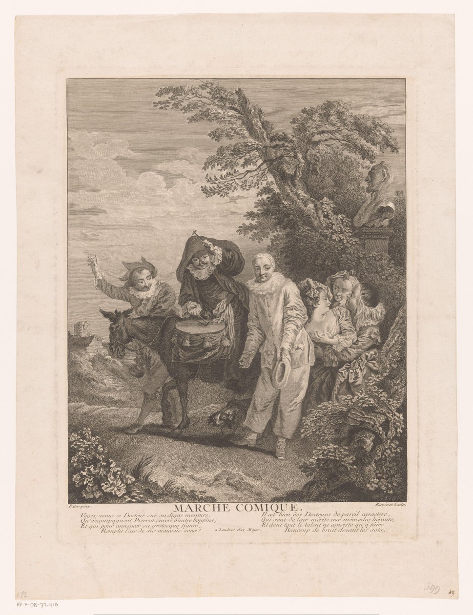 Défilé de personnages de théâtre - Simon François Ravenet (le vieux)
