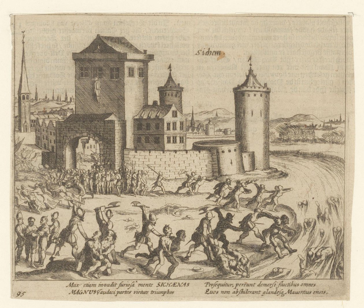 Le châtiment de Zichem, 1578 - Simon Frisius