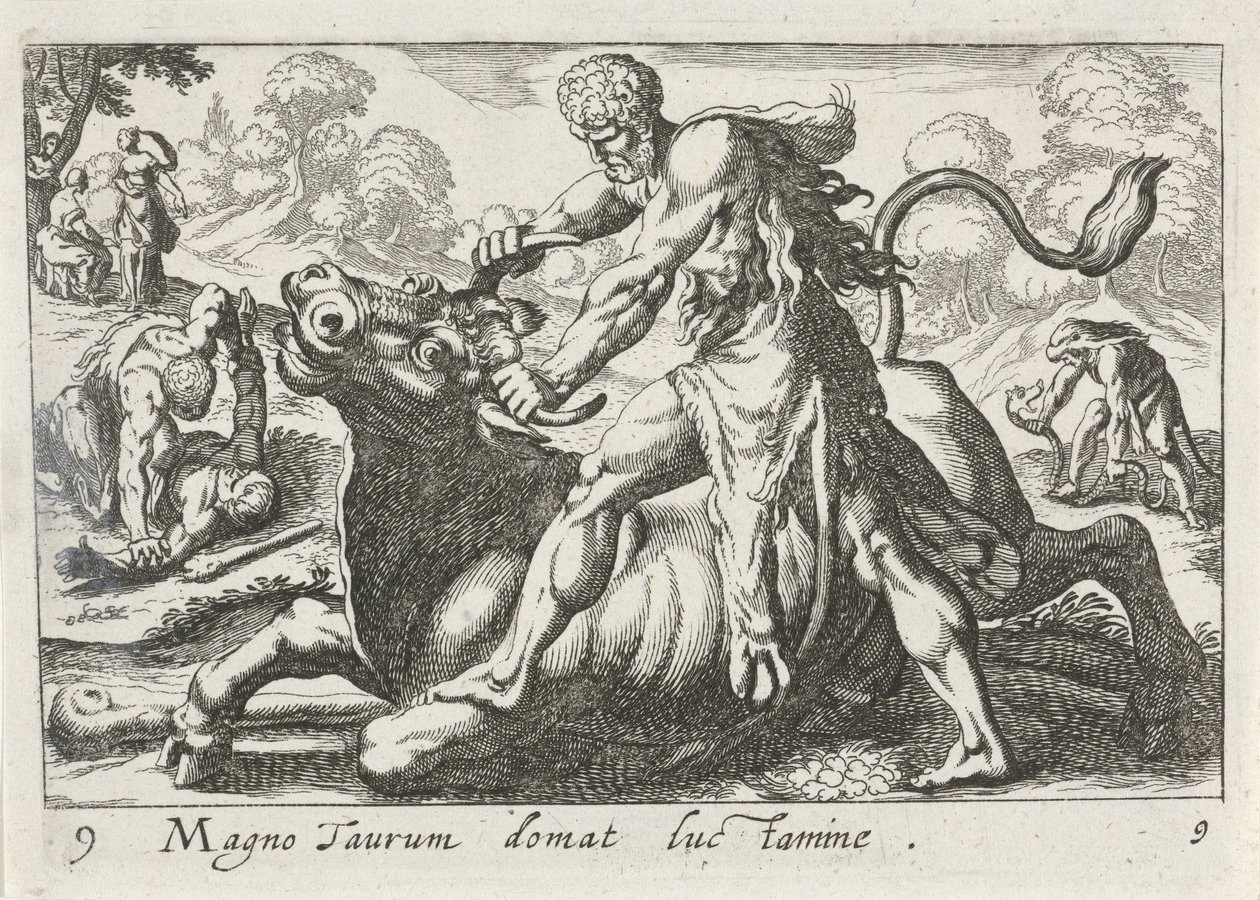 Hercule en combat avec Achélous - Simon Frisius