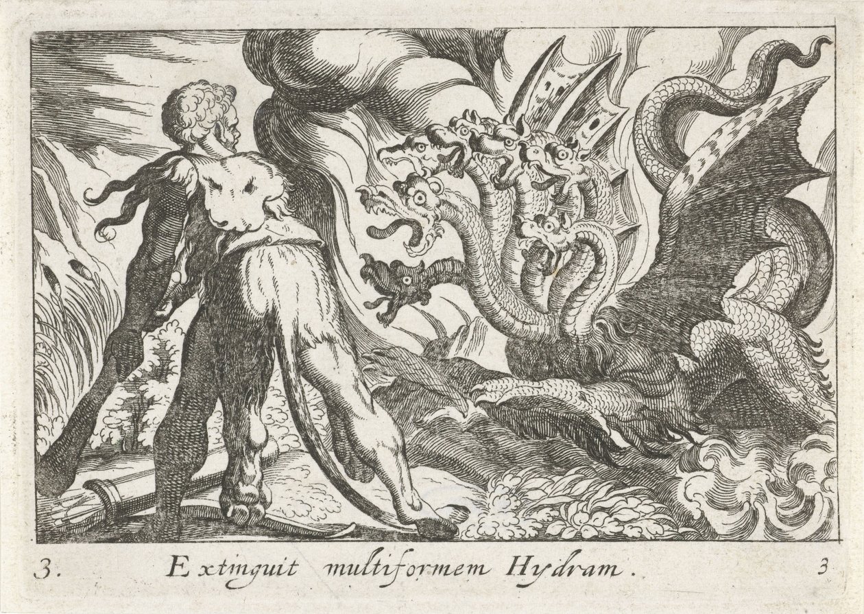 Hercule combattant l