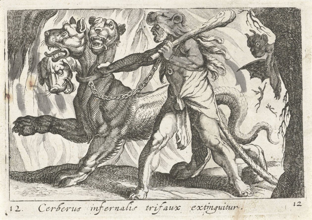 Hercule capture Cerbère - Simon Frisius