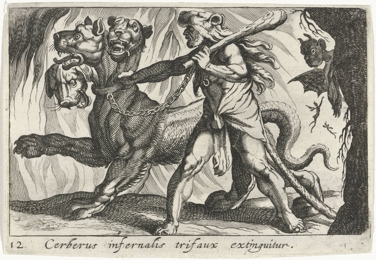 Hercule capture Cerbère - Simon Frisius