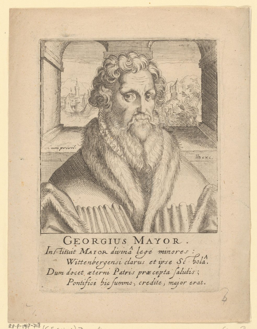 Portrait de Georg Major - Simon Frisius