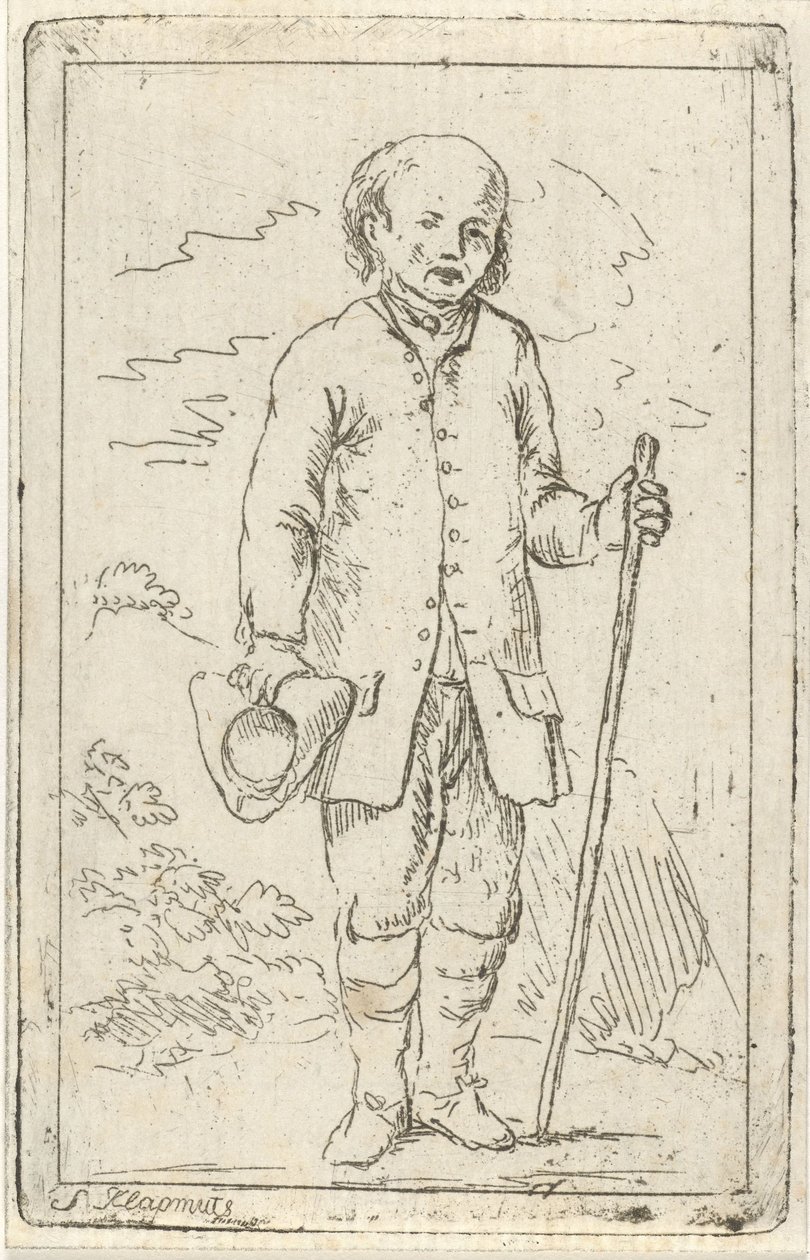 Vieil homme avec une canne - Simon Klapmuts
