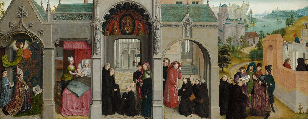 Scènes de la vie de saint Bertin - Annonciation avec prophètes et évangélistes - Simon Marmion