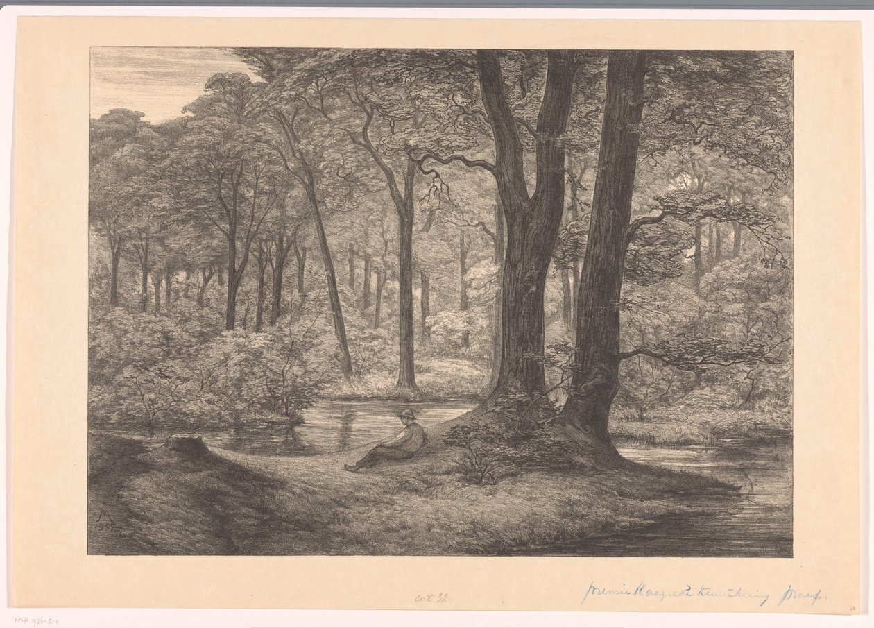 Vue sur le Hunnenschans sur la Veluwe (De hunnenschans) - Simon Moulijn