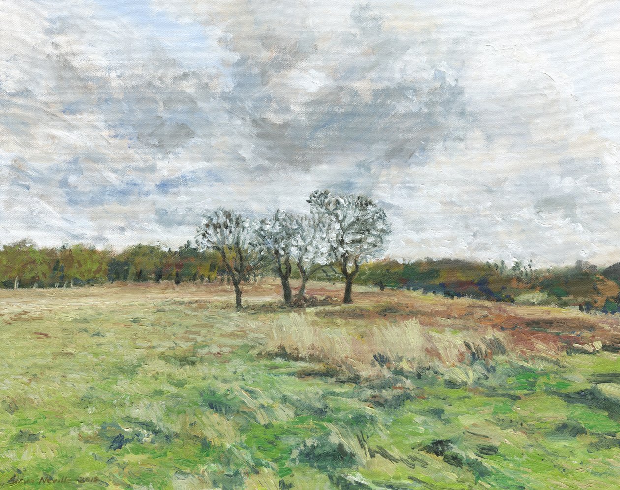 Richmond Park (huile sur toile) - Simon Neville