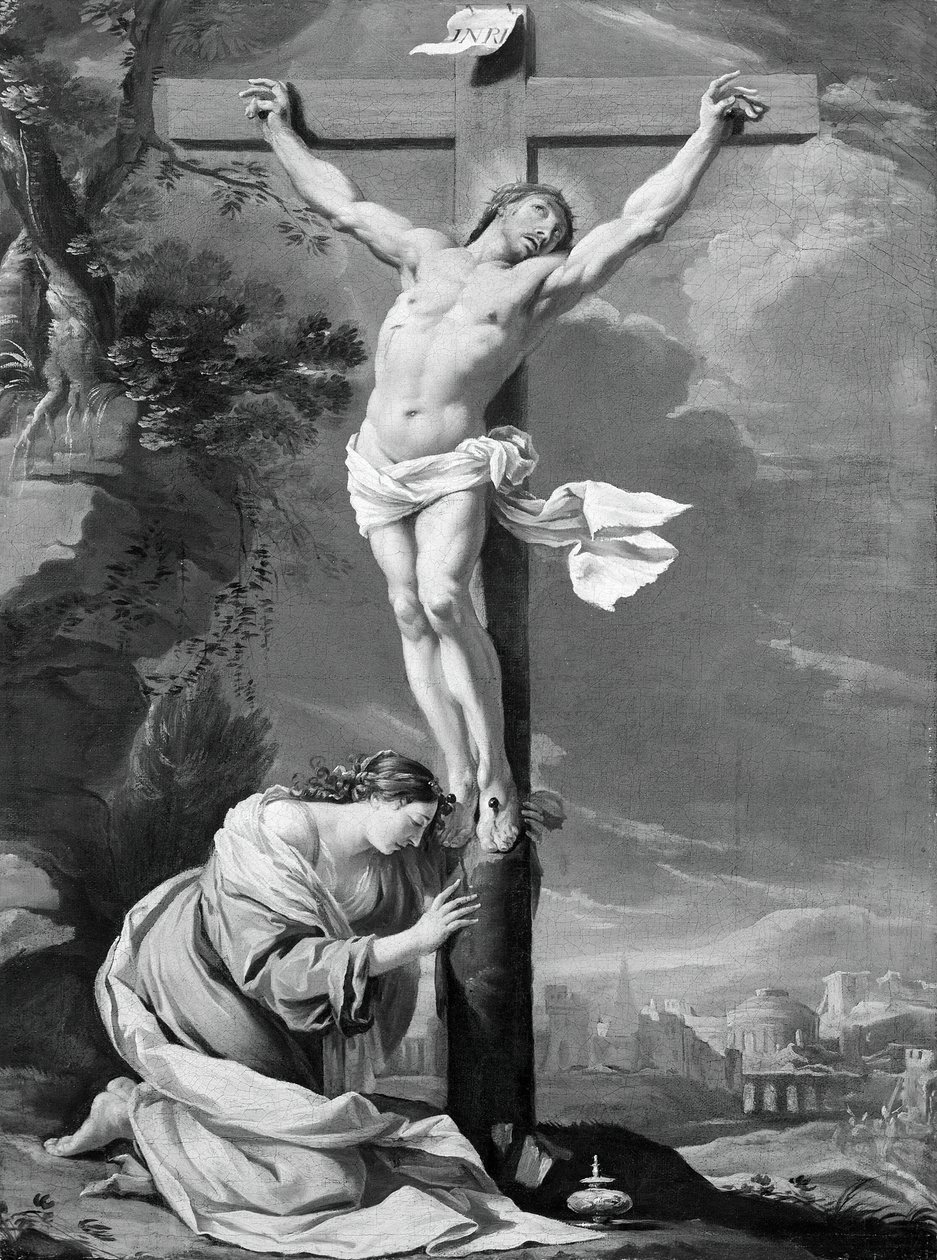 Christ en Croix avec Marie Madeleine, 1640-1650 - Simon Vouet