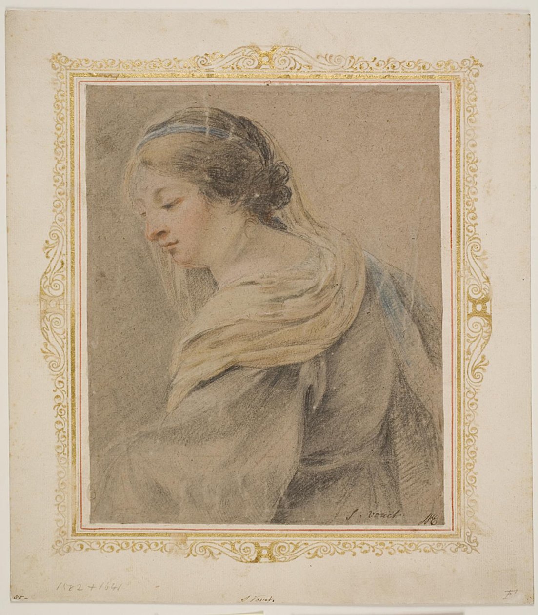 Étude de femme pour "Madonna et l