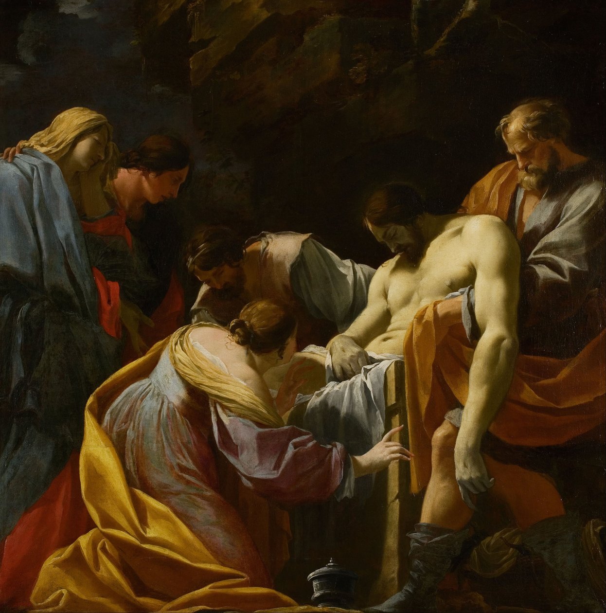 La mise au tombeau - Simon Vouet