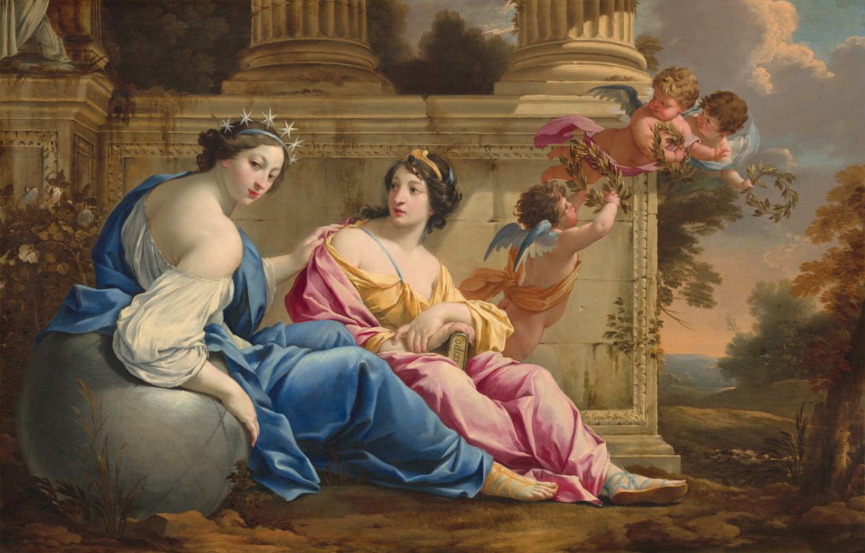 Les Muses Uranie et Calliope - Simon Vouet