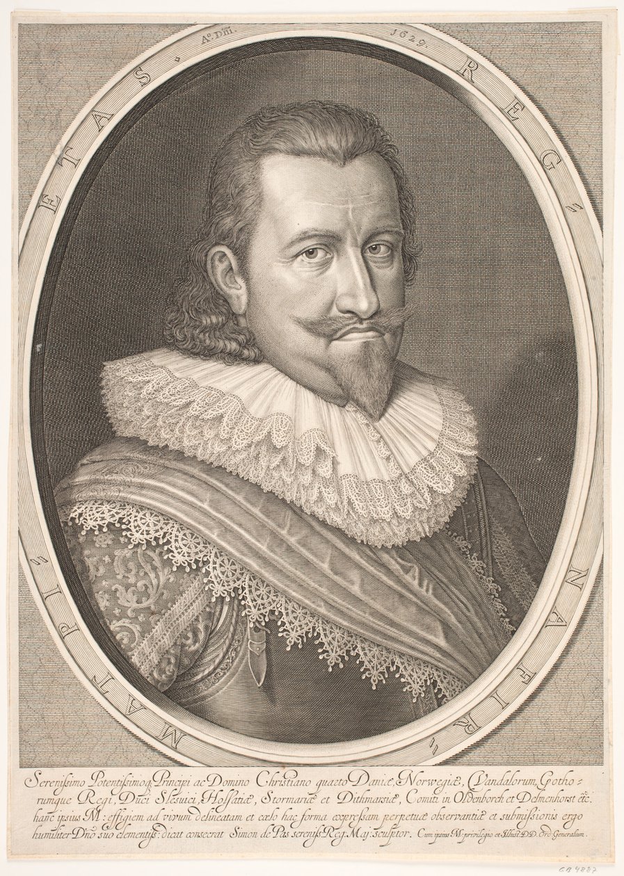 Portrait de Christian IV - Simon de Pas