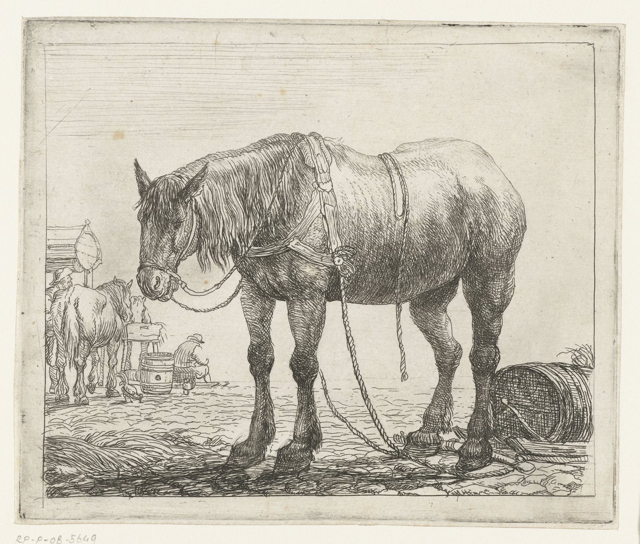 Cheval de travail au repos - Simon de Vlieger