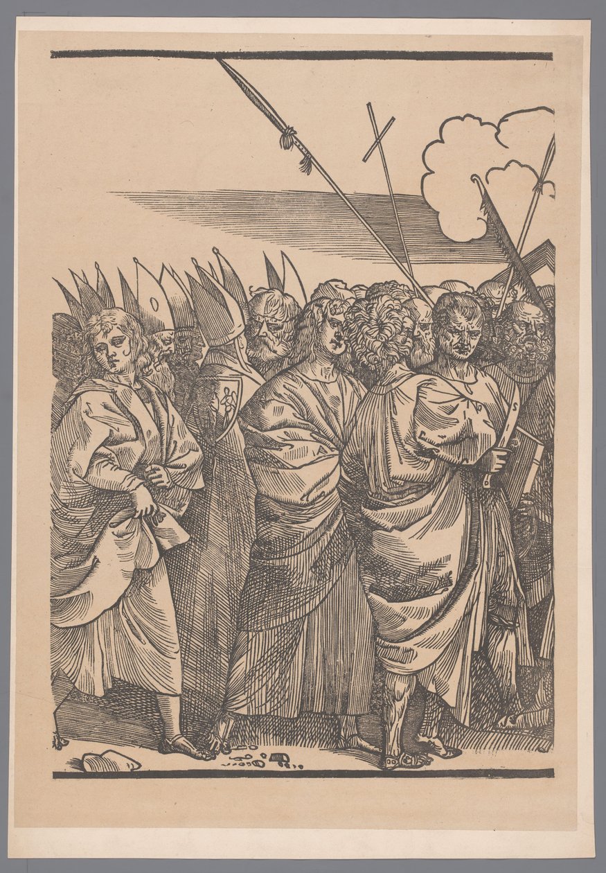 Reproduction de la troisième partie de la série de gravures Le Triomphe du Christ d
