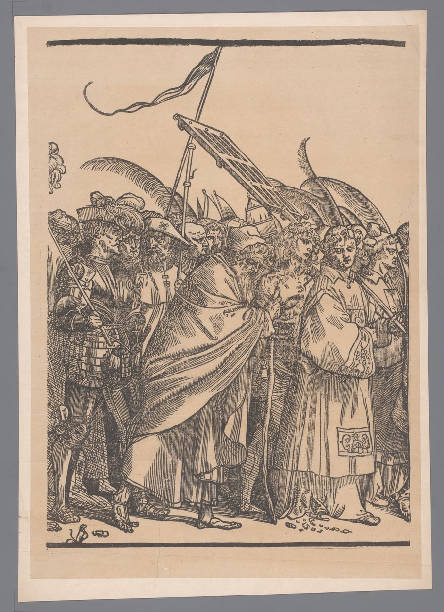 Reproduction de la deuxième partie de la série de gravures Le Triomphe du Christ d