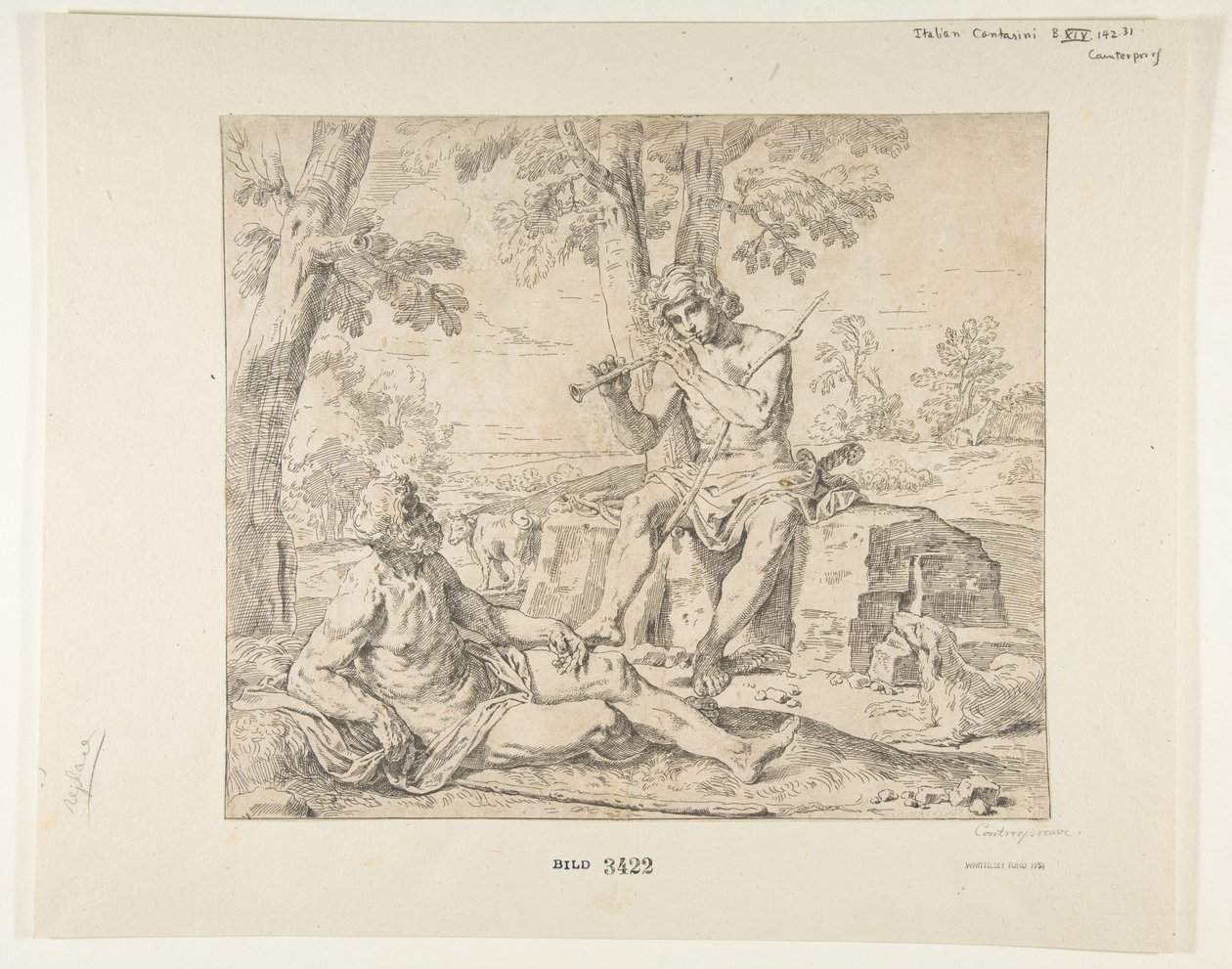 Mercure et Argus, vers 1630-1648 - Simone Cantarini
