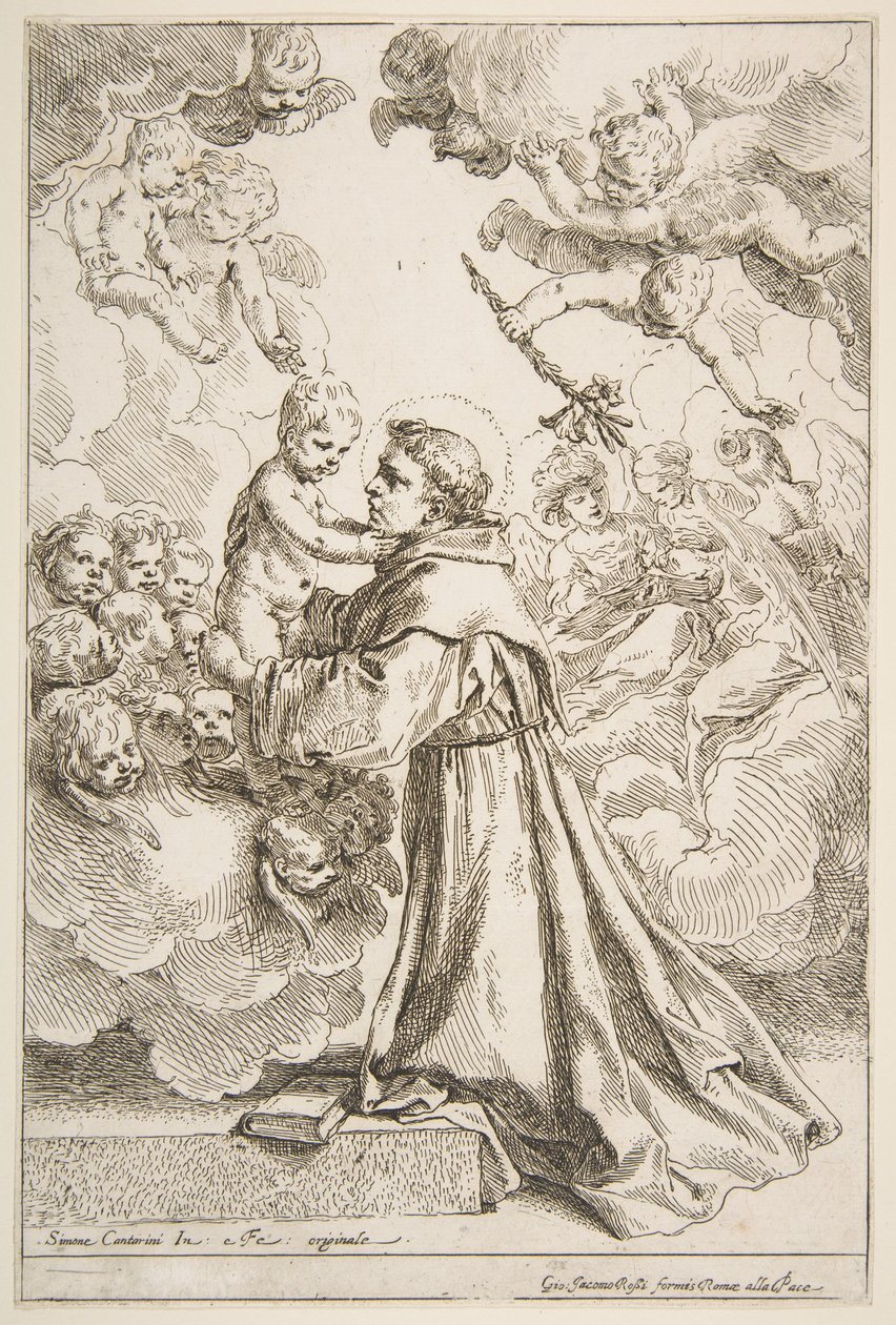 Saint Antoine de Padoue adorant l