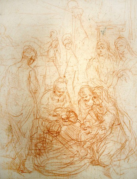 La naissance de la Vierge - Simone Cantarini