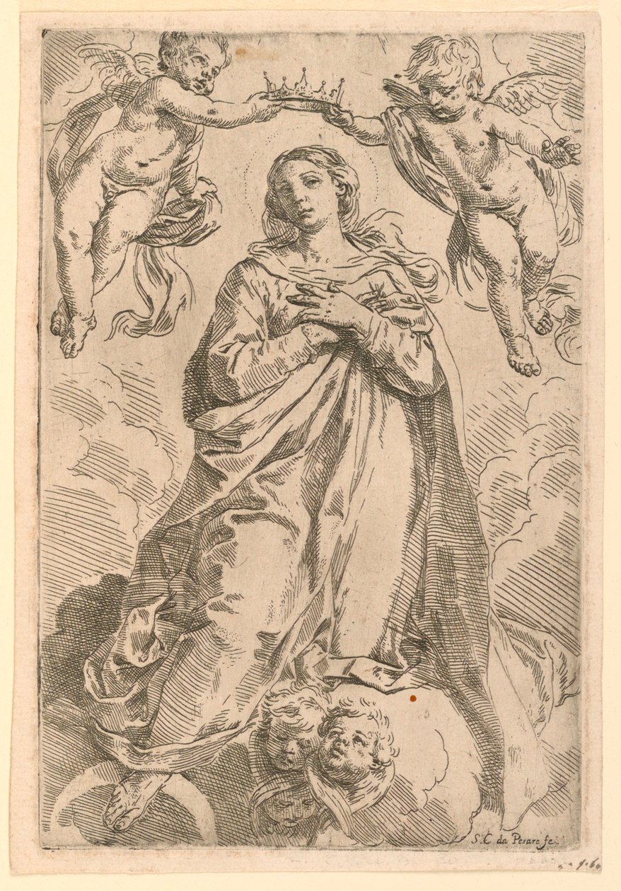Le Couronnement de la Vierge - Simone Cantarini