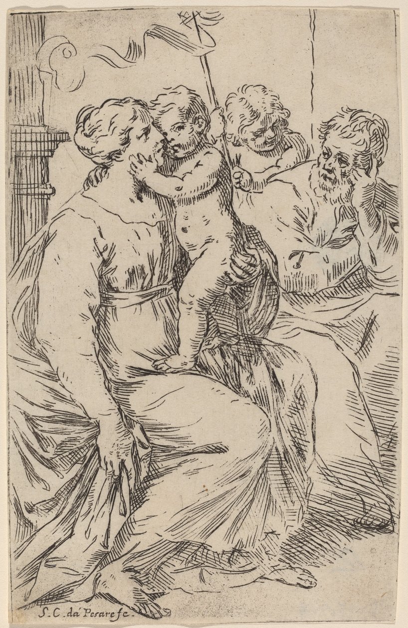 La Sainte Famille - Simone Cantarini