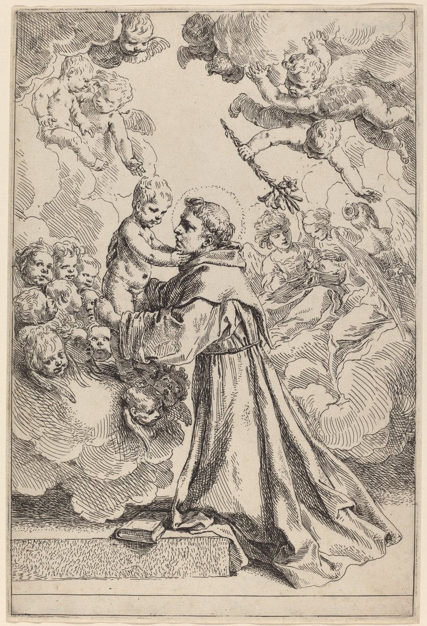 Le grand Saint Antoine de Padoue - Simone Cantarini