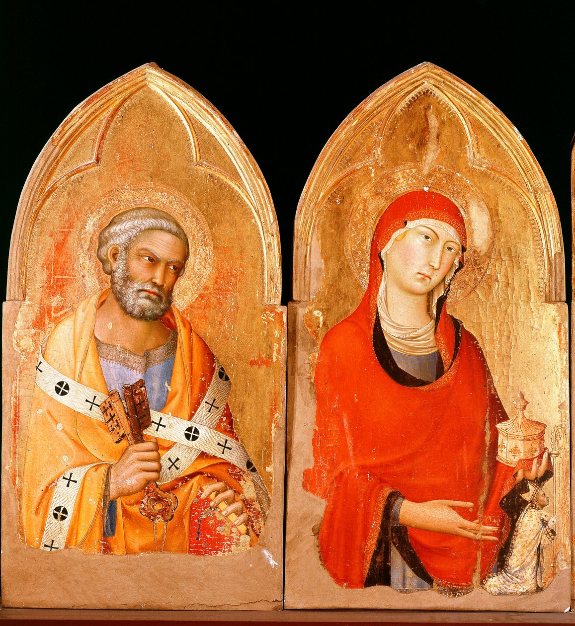 Saint Pierre et Sainte Marie Madeleine. Polyptyque d