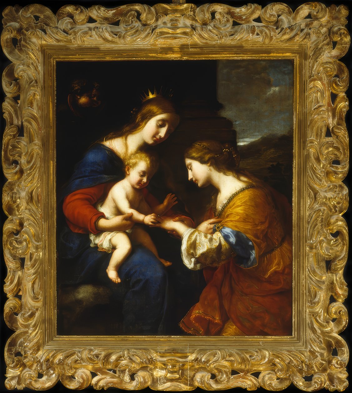 Le mariage mystique de Sainte Catherine - Simone Pignoni