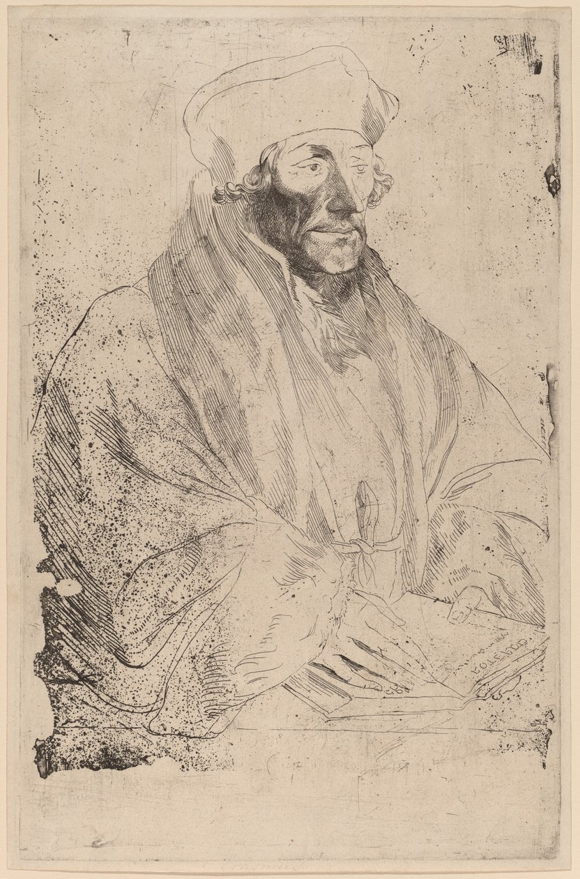 Érasme de Rotterdam - Sir Anthony van Dyck after Hans Holbein the Younger