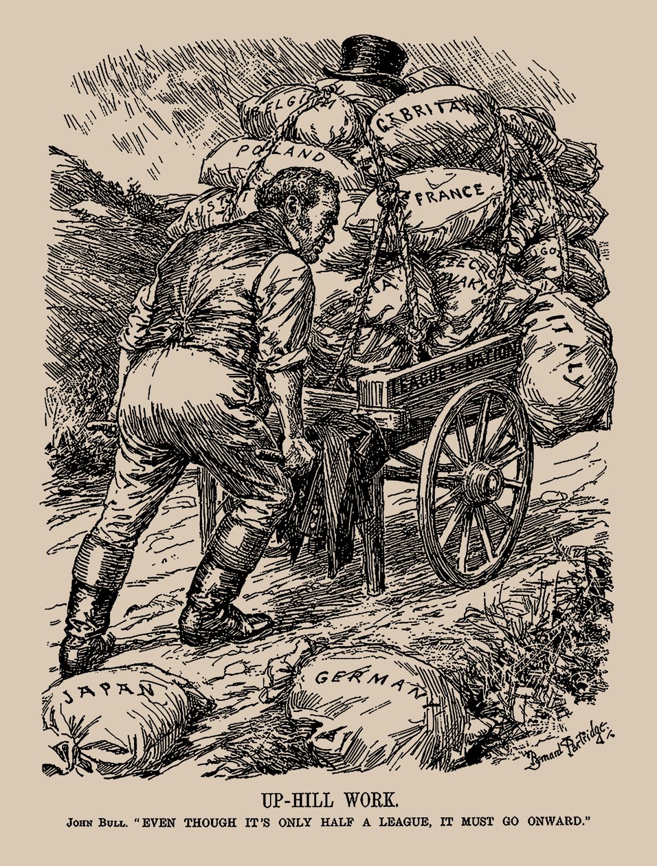 Travail ardu. John Bull. Même si ce n
