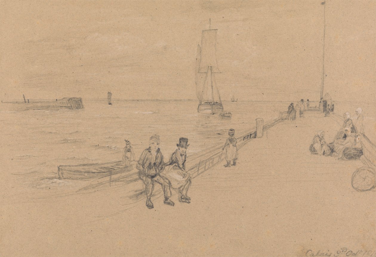 Sur la jetée, Calais - Sir David Wilkie