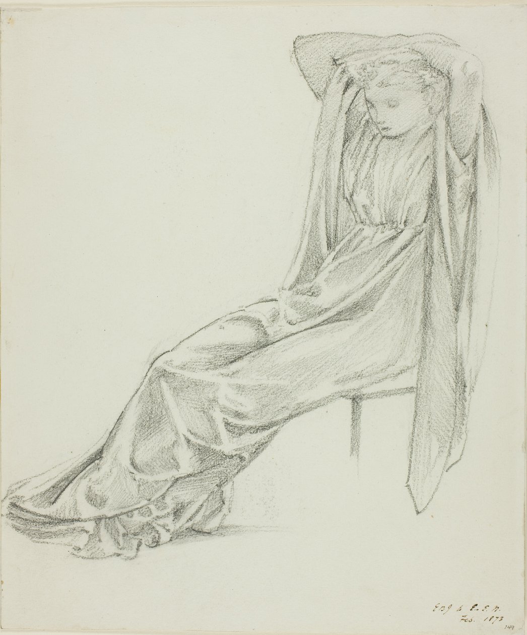 Figure féminine assise - Sir Edward Burne Jones