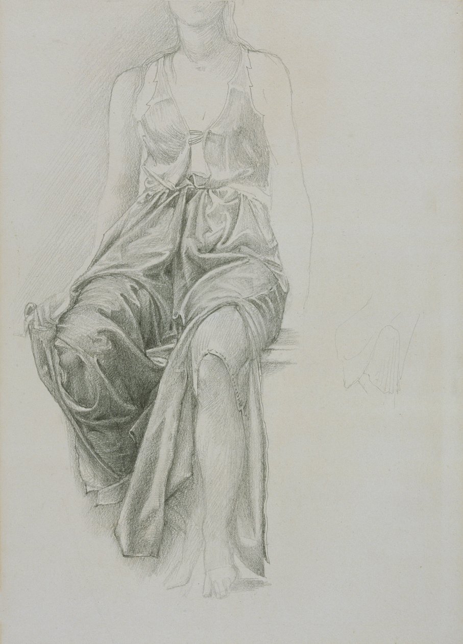 Étude de draperie pour 