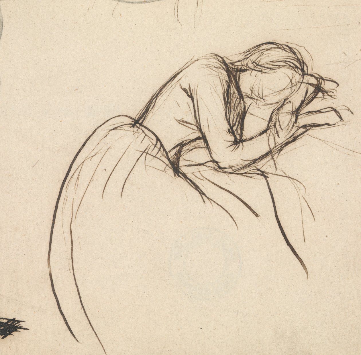 Une femme courbée de chagrin - Sir John Everett Millais