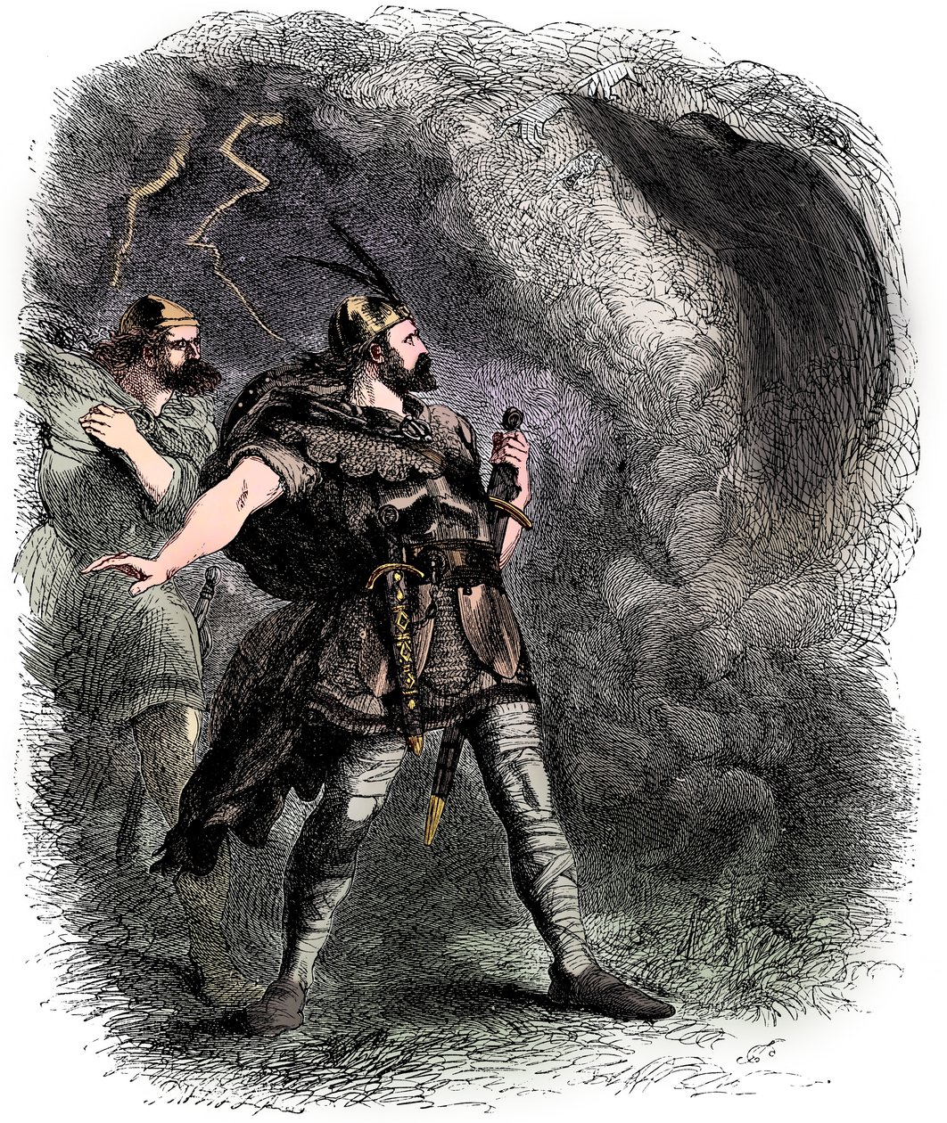 Macbeth et Banquo rencontrant les trois sorcières - Sir John Gilbert